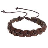 Brown Pulseira trançada