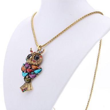 Coruja de Ouro antigo Turquesa