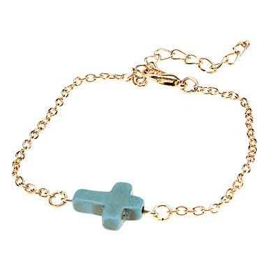 A Pulseira Cruz e turquesa