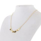 Colar Alloy crânio do ouro